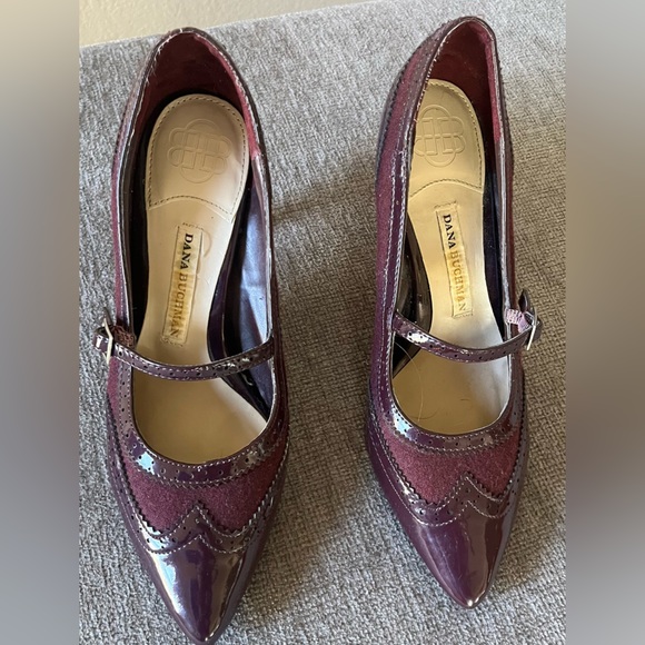 Dana Buchman Shoes - Women's Plum Burgundy Mary Jane Shoes